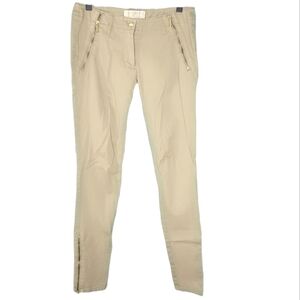 Michael Kors Zipper Detailed Skinny Khaki Pants Women's Size 0